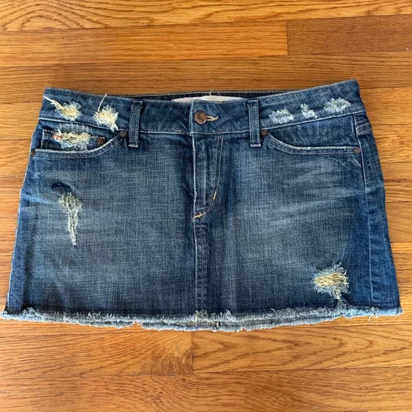 JOE’S JEANS EUC Vintage Series Denim Mini Skirt Embroidered - Picture 2 of 6